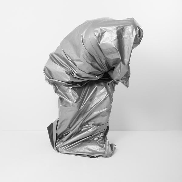 Chris Shepherd, ‘Silver Tarp Self Portrait - Version 1’, 2018, Photography, Chromogenic Print Mounted to Archival Substrate, Framed in White with Glass, Bau-Xi Gallery
