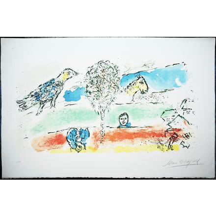 Marc Chagall, ‘The Green River’, 1974, Print, Lithograph in colors, Upsilon Gallery