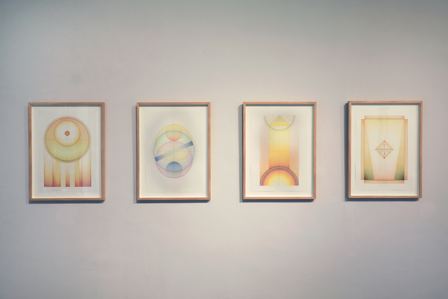 Elena Damiani, ‘Great Circles I - IV’, 2019, Drawing, Collage or other Work on Paper, Color pencil and pencil on cotton paper, Galerie Nordenhake