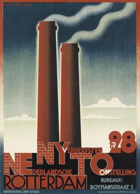 Adolphe Mouron Cassandre, ‘NEDERLANDSCHE NYVERHEIDSTEN TOONSTELLING / ROTTERDAM’, 1927, Swann Auction Galleries