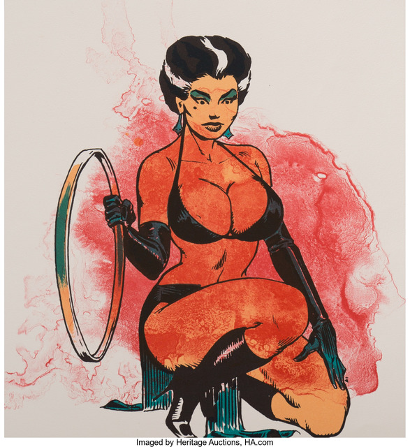Allen Jones, ‘Woman-Splash (Kneeling Woman)’, 1970, Print, Lithograph in colors on Arches paper, Heritage Auctions