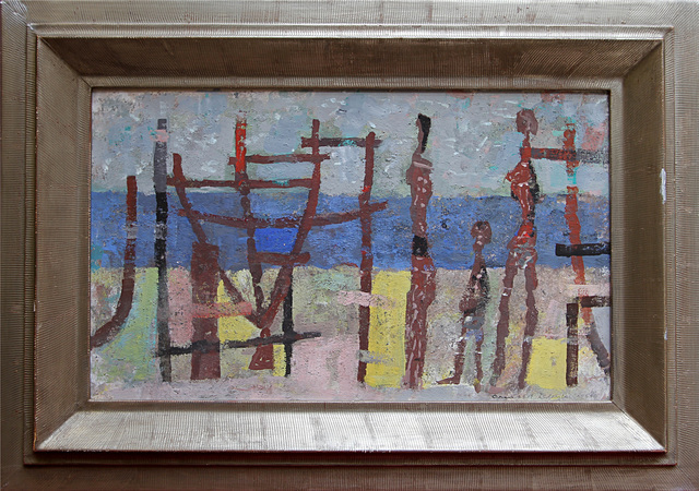 Arnold Blanch, ‘The Waterfront’, 1955, Painting, Oil on board, Taylor | Graham