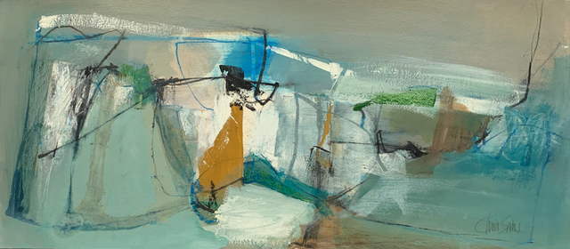 Chris Sims, ‘Isolation No 4’, 2020, Painting, Oil and mixed media on paper, Joanna Bryant & Julian Page