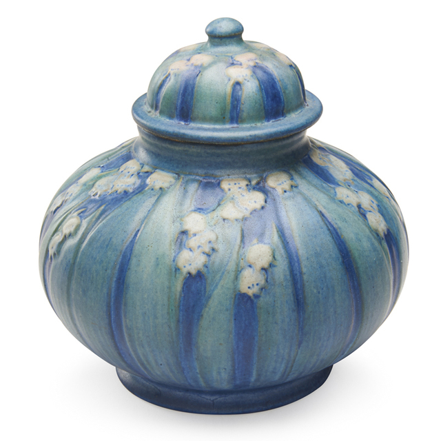 Anna Frances Simpson, ‘Newcomb College, Lidded Jar With Lily Of The Valley, New Orleans, LA’, 1930, Design/Decorative Art, Rago/Wright