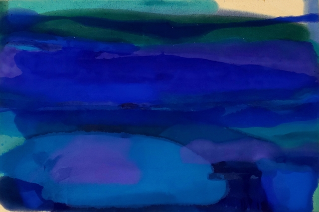 Rebecca George, ‘Caeruleum’, 2018, Painting, Oil and Kerosene on Untreated Canvas, The Art House