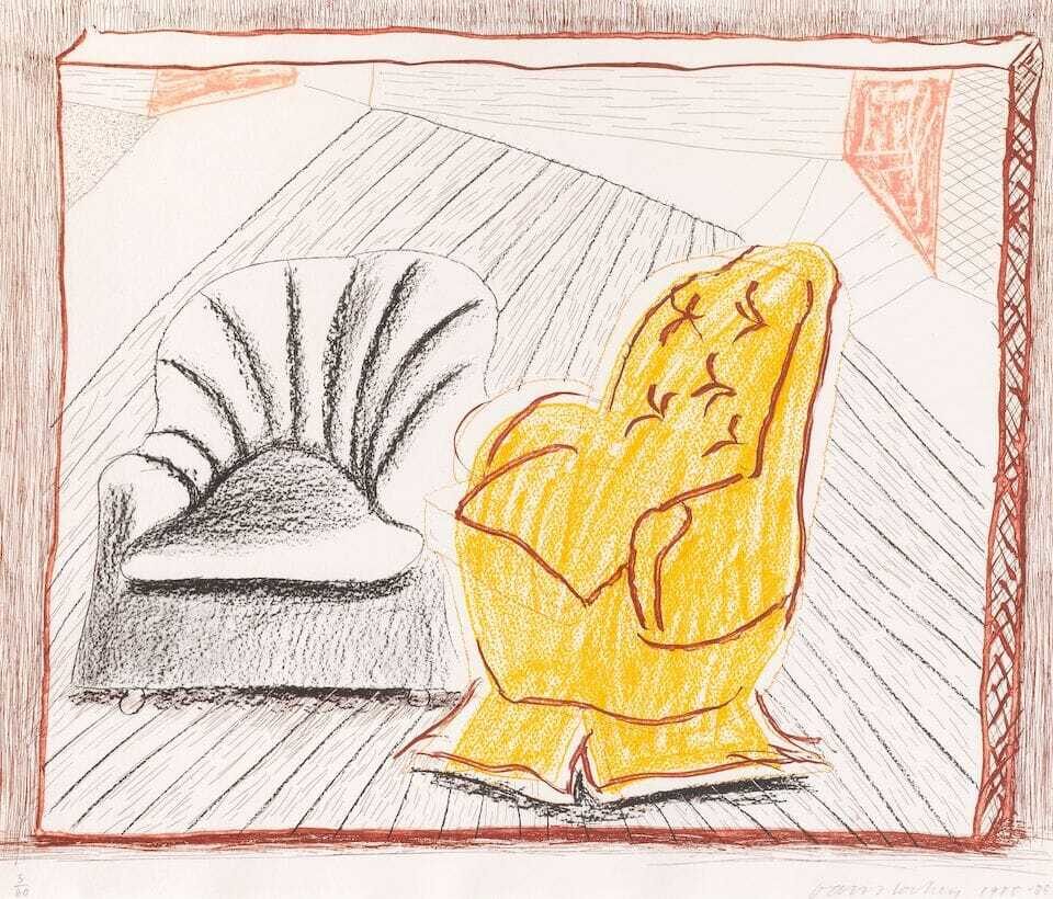 David Hockney - A Picture of Two Chairs, from the Moving Focus Series (M.C.A. Tokyo 286)