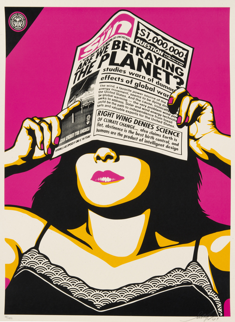 Shepard Fairey (OBEY), ‘Global Warming’, 2009, Julien's Auctions