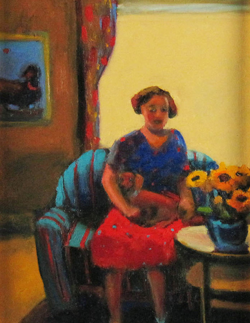 Lois Silver, ‘Millie's Got a Weiner’, ca. 2006, Painting, Oil on Board, Janus Galleries