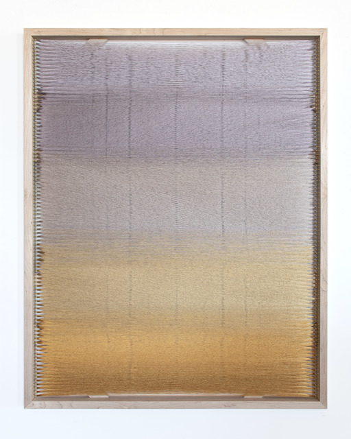 Rachel Mica Weiss, ‘Woven Screen, Halo II’, 2020, Textile Arts, Polyester embroidery thread, brass hooks, maple, Carvalho Park