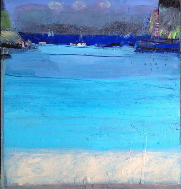 John Brown, ‘Memories of Anti Paxos’, ca. 2018, Painting, Acrylic and Collage, Tatha Gallery