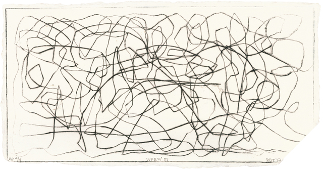 Richard Tuttle, ‘When Pressure Exceeds Weight III’, 2012, Print, Drypoint on Handmade Paper, Universal Limited Art Editions