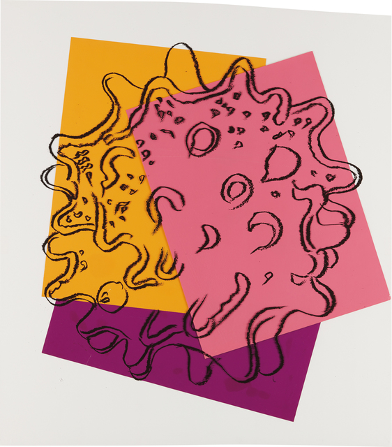Andy Warhol, ‘Cells’, 1983, Mixed Media, Silkscreen ink, paper collage, tape and acetate on board, Phillips