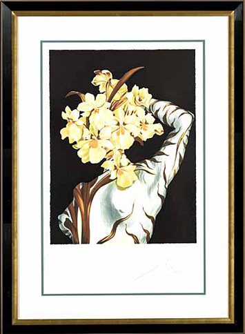 Salvador Dalí, ‘"Surrealist Flower" Hand Signed Salvador Dali Lithograph’, 1941-1957, Elena Bulatova Fine Art