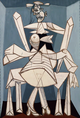 Pablo Picasso, ‘Femme assise dans un fauteuil (Dora) (Woman Sitting in an Armchair, Dora)’, 1938, Painting, Oil on canvas, Fondation Beyeler