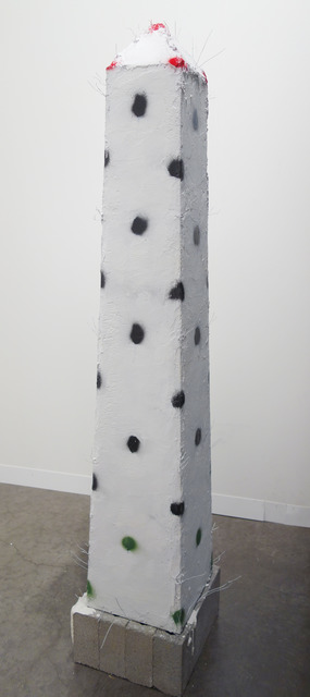 Tom Holmes (b. 1979), ‘untitled Gravestone’, 2013, Sculpture, Concrete, steel wire, plaster, enamel, Bureau