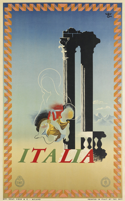 Adolphe Mouron Cassandre, ‘ITALIA’, 1936, Swann Auction Galleries