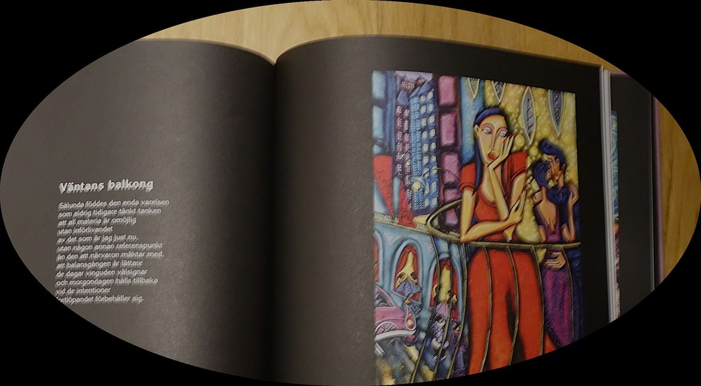 From the Art book and Collection of Poems "Funderingar" by Angelica Wiik and Bengt O Björklund. From the Art book and Collection of Poems "Funderingar" by Angelica Wiik and Bengt O Björklund.