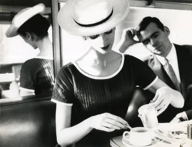Lillian Bassman, ‘Carmen Having Tea, 1950’, 1950, Photography, Gelatin silver print, Edwynn Houk Gallery