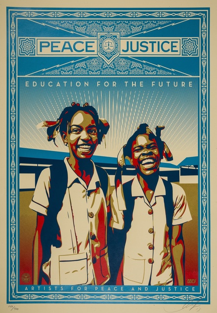 Shepard Fairey (OBEY), ‘Peace and Justice - Haiti’, 2013, Forum Auctions