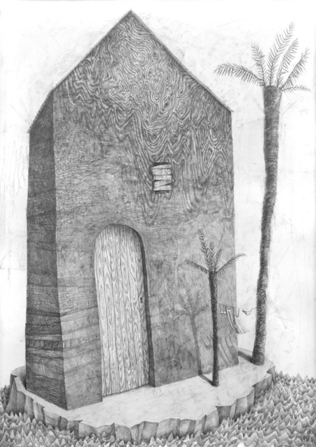 Stefan Zsaitsits, ‘house under palm trees’, 2017, Galerie Gans