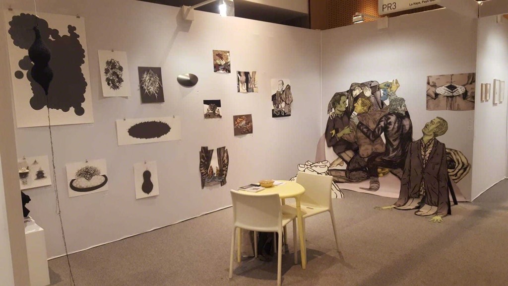 Oveview to the stand Pr3 of the PROCESS section at Drawing Now, Paris Oveview to the stand Pr3 of the PROCESS section at Drawing Now, Paris
