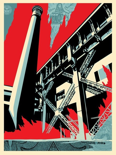 Shepard Fairey, ‘Fossil Factory’, 2017, Dope! Gallery