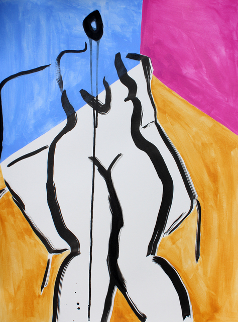 Laura Dargan, ‘Lady in Color 4’, 2019, Drawing, Collage or other Work on Paper, Acrylic and ink on paper, Miller Gallery Charleston