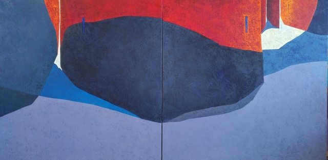 Tomàs Sunyol, ‘La rue rouge (diptych)’, 2019, Villa del Arte Galleries