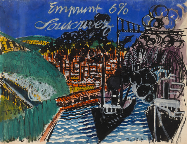 Raoul Dufy (1877-1953) , Le quintette rouge et bleu | Christie's