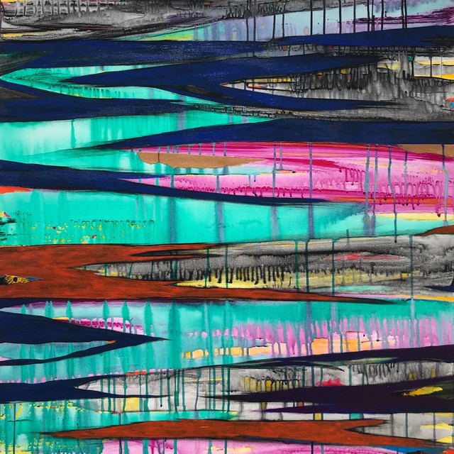Javier David Ramos, ‘Contemplación de la laguna II’, 2017, Painting, Acrylic on canvas, Biaggi & Faure Fine Art