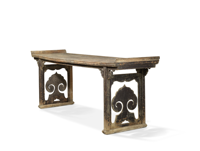 Unknown Chinese, ‘A very large black lacquered Elm rectangular altar table’, China: Shanxi province-17/18th century, Rasti Chinese Art