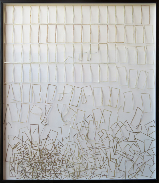 Máximo González, ‘Nueva Democracia (New Democracy)’, 2016, Drawing, Collage or other Work on Paper, Collage: out-of-circulation currency, Lisa Sette Gallery