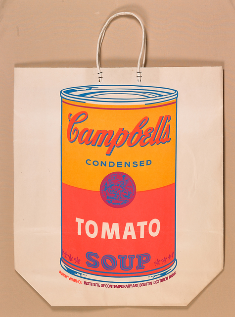 Andy Warhol, ‘Campbell's Soup Can on Shopping Bag’, 1966, Print, Screenprint in colors on paper shopping bag (framed), Rago/Wright