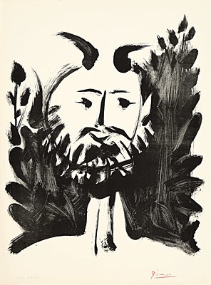 Pablo Picasso, ‘Faune souriant’, 1948, Print, Lithograph, Galerie Boisseree
