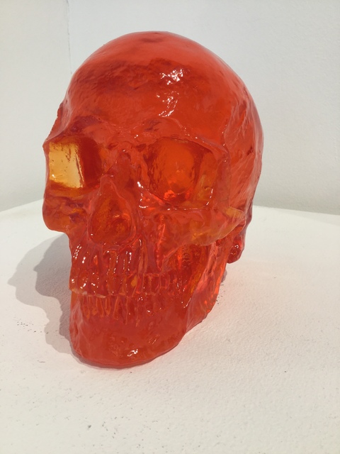Sam Tufnell, ‘Sam Tufnell, Scarlet Skull ’, 2018, Sculpture, Resin, Oliver Cole Gallery