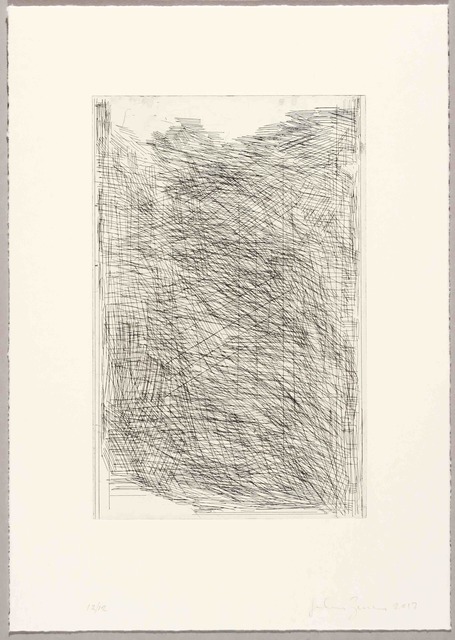 John Zurier, ‘October Note 2’, 2017, Print, Line etching, BORCH