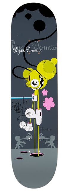 Skateboard Deck DALEK X Designarium « Space Monkey » 2008 - Édition Limitée 436/500, Signé, Neuf
