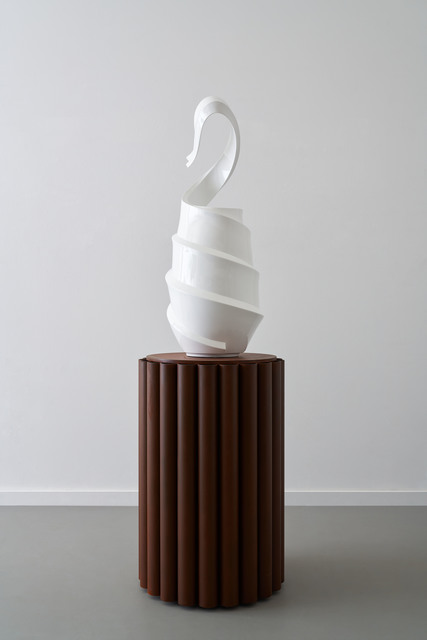 Andreas Schmitten, ‘Wartende’, 2020, Sculpture, Bronze, lacquer, corten steel, KÖNIG GALERIE