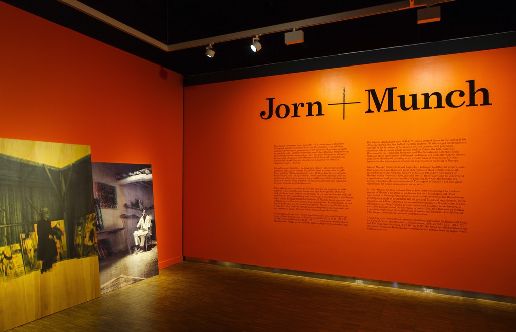 Installation view of "Jorn + Munch" at Munch Museum, Oslo (2016-2017) Installation view of "Jorn + Munch" at Munch Museum, Oslo (2016-2017)