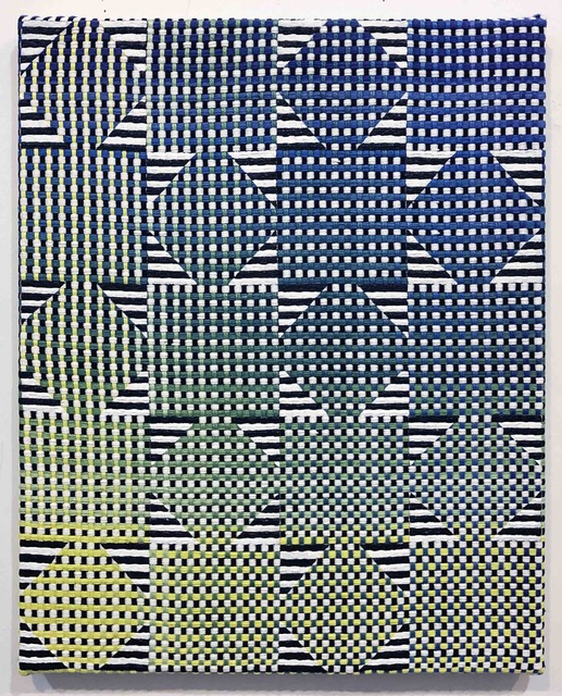 Samantha Bittman, ‘Untitled ’, 2019, Painting, Acrylic on hand-woven textile, DC Moore Gallery