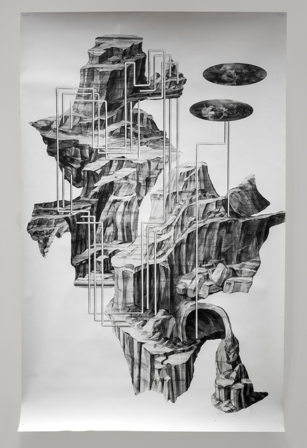 Katja Davar, ‘What the Mountains Should Have Said’, 2020, Drawing, Collage or other Work on Paper, Pencil, graphite, varnish on 250g/m2 papier collé, Kadel Willborn