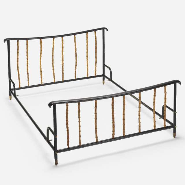 Attributed to Jacques Adnet, ‘full-size bed’, c. 1950, Rago/Wright