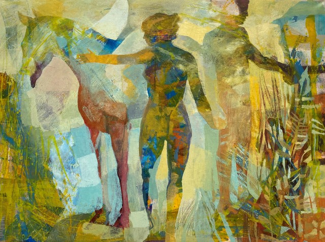 Samuel Ruiz, ‘Ecuestre tranquilo ’, 2019, Painting, Oil on canvas, Biaggi & Faure Fine Art