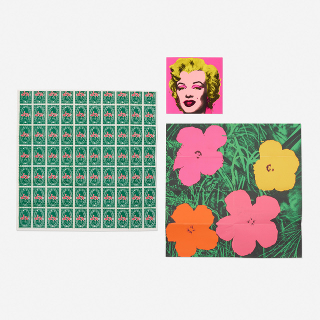 Andy Warhol, ‘Marilyn, Flowers and S&H Green Stamps (three mailers)’, 1964/1965/1981, Rago/Wright