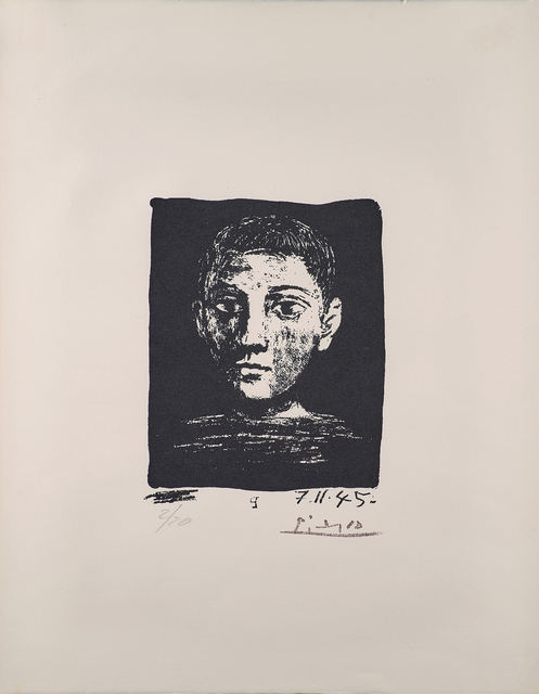 Pablo Picasso, ‘Head of Young Boy, from The Poem of Paul Eluard’, Rago