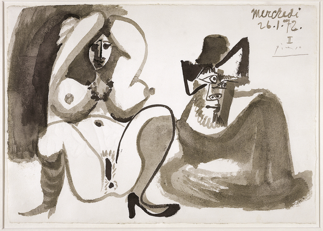 Pablo Picasso, ‘Nu et homme assis’, 1972, Belvedere Museum