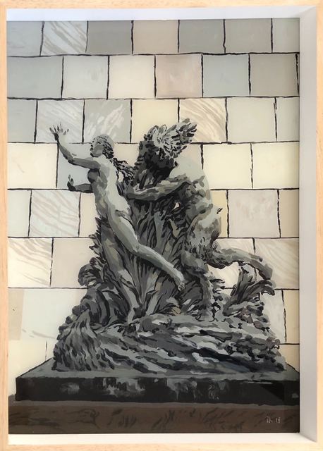 Isabella Kuijers, ‘Daphne & Apollo’, 2019, Painting, Acrylic on glass, 99 Loop Gallery
