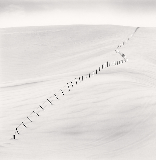 Michael Kenna, ‘Hillside Fence, Study 7, Teshikaga, Hokkaido, Japan’, 2004 (printed 2019), Peter Fetterman Gallery