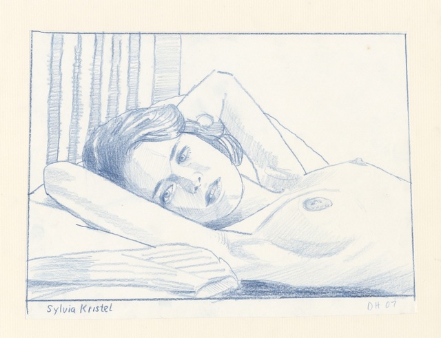 Duncan Hannah, ‘Sylvia Kristel’, 2007, Drawing, Collage or other Work on Paper, Color pencils, Galerie Pixi - Marie Victoire Poliakoff