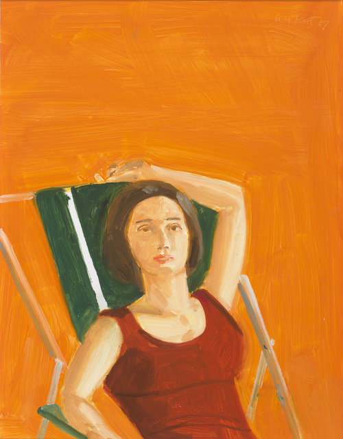 Alex Katz, ‘Vivien with Orange’, 2007, Rosenbaum Contemporary